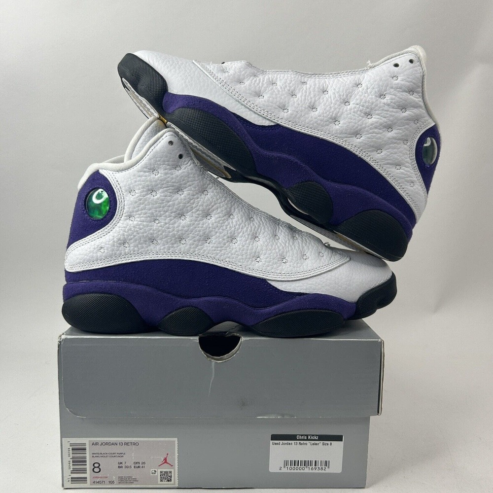 Nike Shoes Air Jordan 13 Retro “Lakers/Purple White” 2024 - Picture 1 of 8
